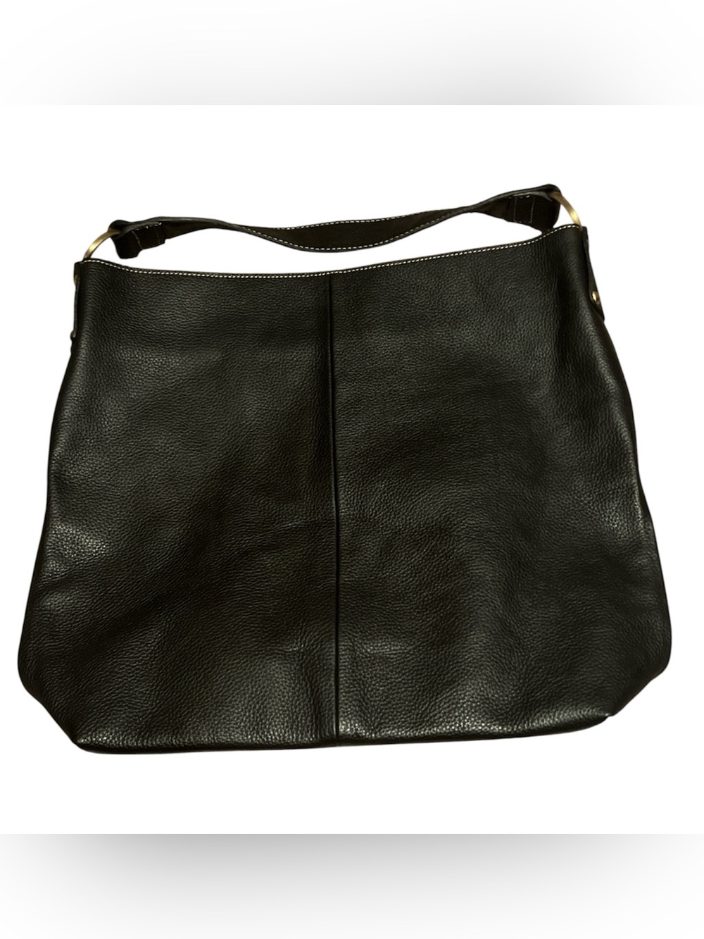 Ameri Leather Classic Black Shoulder Bag with Single Strap